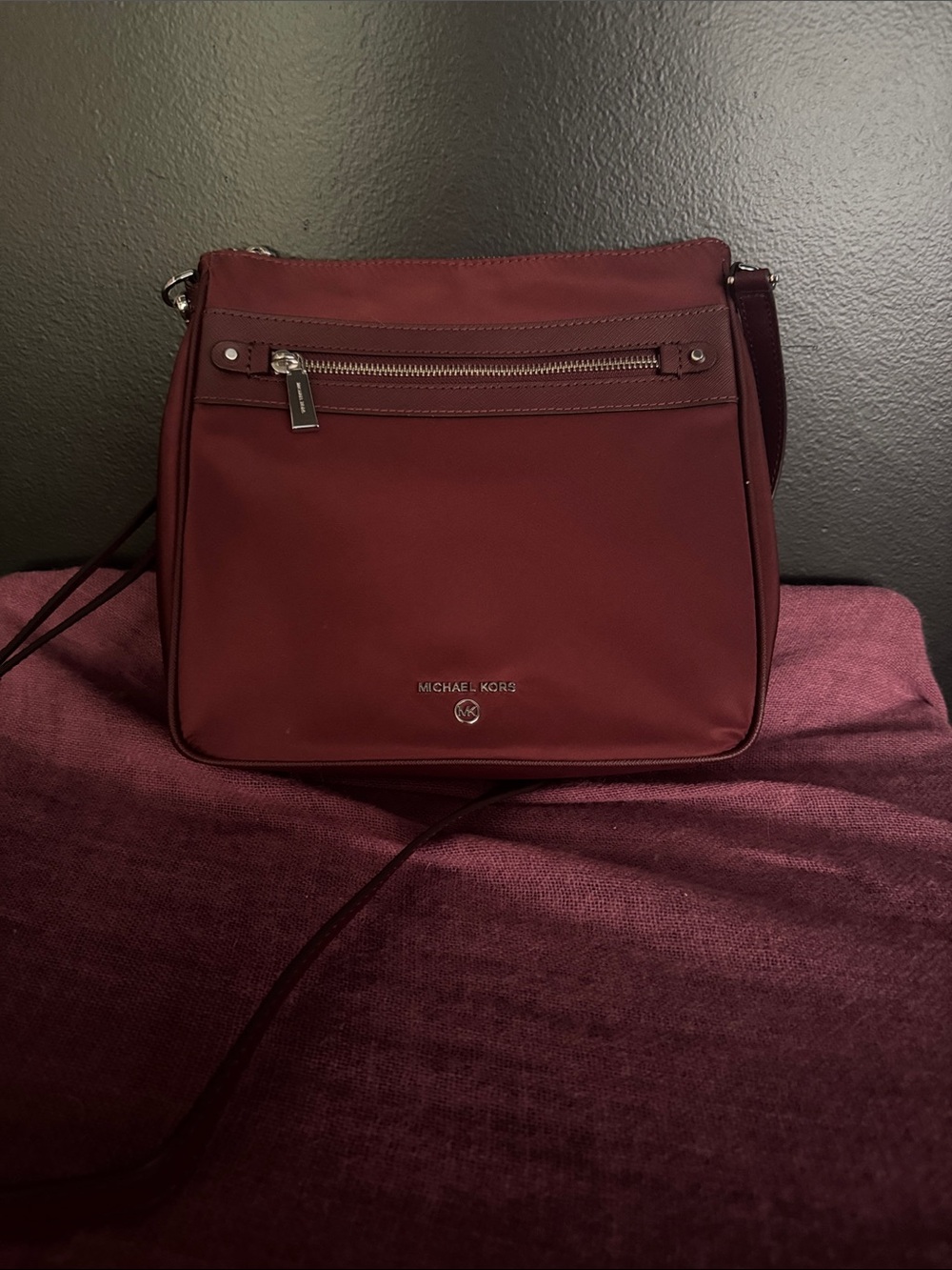 Michael Kors Deep Wine Crossbody Bag